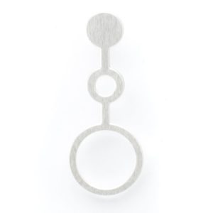 silver earring ondes 1