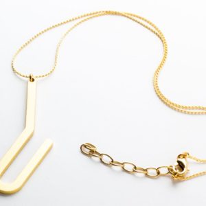 Racine I pendant matte gold finish with chain