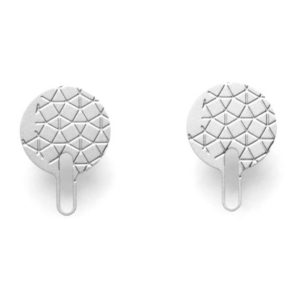 earrings empreinte I matte silver finish pascal suter design