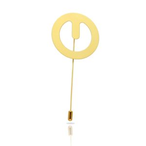 Lapel Pin clip finition gold mat