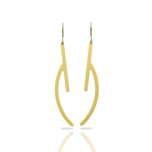 original design Ramification III earrings in gold finish